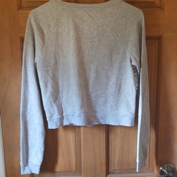 Justice sequin button up sweater Girl's 16 - Picture 3 of 7